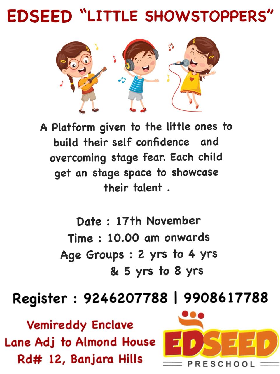 Little Show Stoppers | Edseed Preschool, Hyderabad, Telangana, India