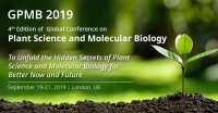 4th Edition of Global Conference on Plant Science and Molecular Biology