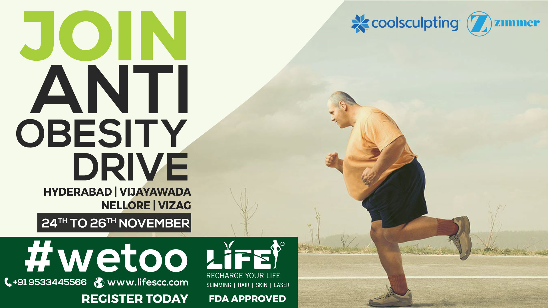 Anti Obesity drive, Hyderabad, Andhra Pradesh, India