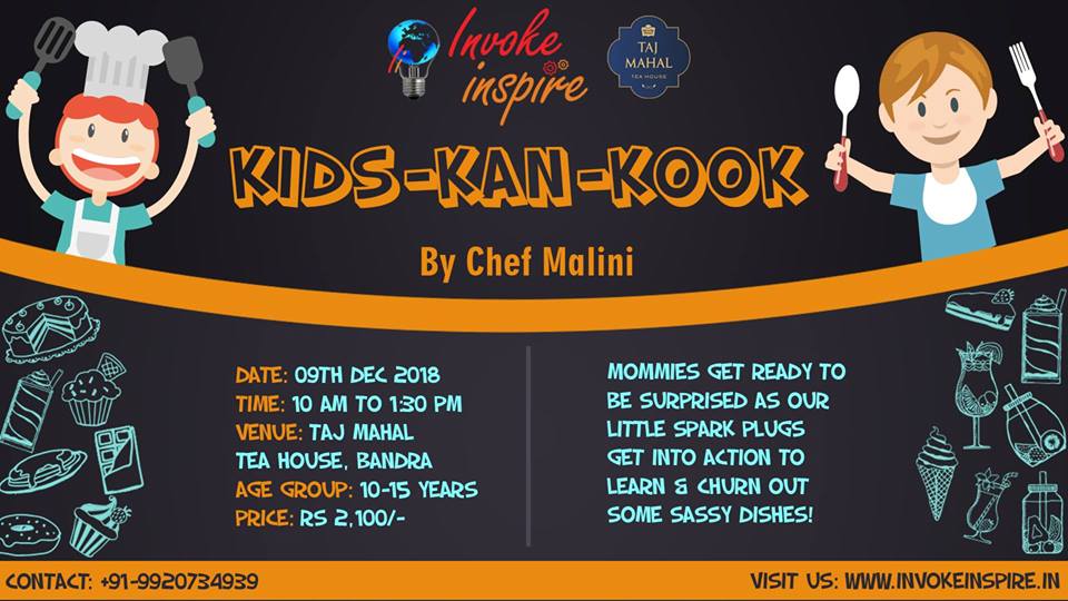 Kids-Kan-Kook | Cooking Workshop for Kids by Chef Malini, Mumbai, Maharashtra, India