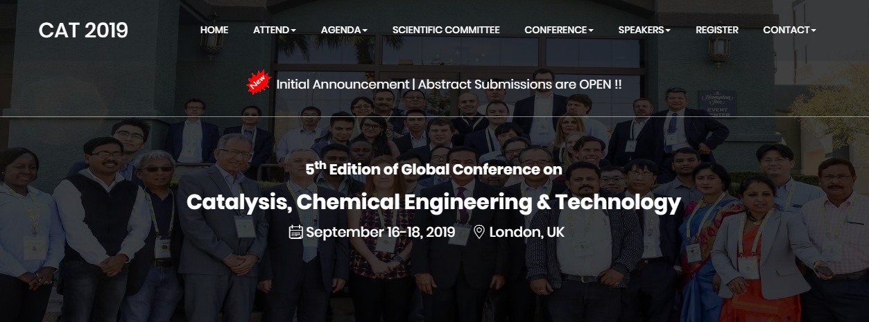 5th Edition of Global Conference on Catalysis, Chemical Engineering & Technology, London Uk, London, United Kingdom