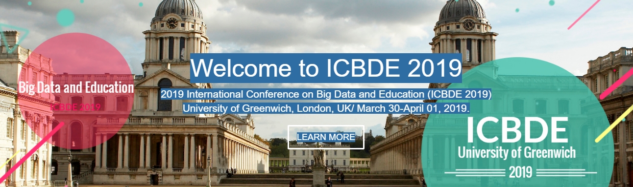 2019 International Conference on Big Data and Education (ICBDE 2019), London, United Kingdom