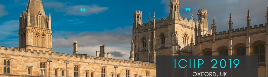 2019 8th International Conference on Intelligent Information Processing (ICIIP 2019), Oxford, England, United Kingdom