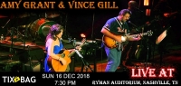 Buy Amy Grant &amp; Vince Gill Tickets on Tixbag, Sun 16 12 2018, Nashville,TN