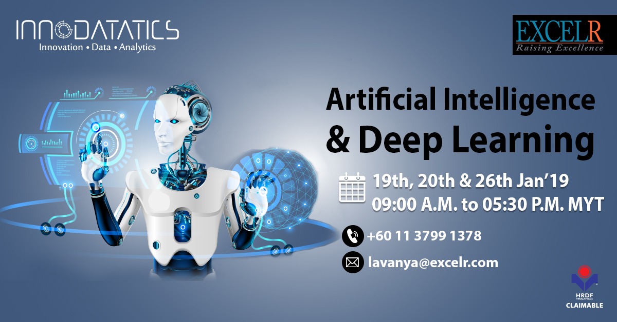 Artificial intelligence & Deep Learning, Jalan Tun Sambanthan,,Kuala Lumpur,Malaysia