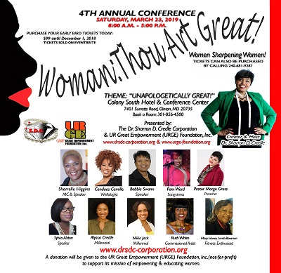 4th Annual Woman: Thou Art Great - Women Sharpening Women Conference, Prince Georges, Maryland, United States