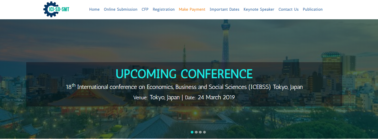 18th International conference on Economics, Business and Social Sciences, TOKYO, Japan