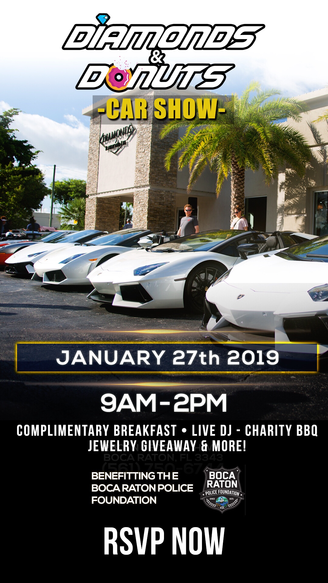 Diamonds & Donuts 2019 Kick Off Car Show!, Palm Beach, Florida, United States