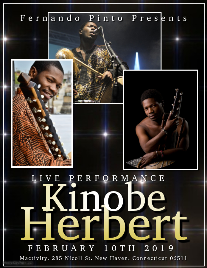 Kinobe ( Folk From Afrika ) Sunday February 10, at Mactivity., New Haven, Connecticut, United States