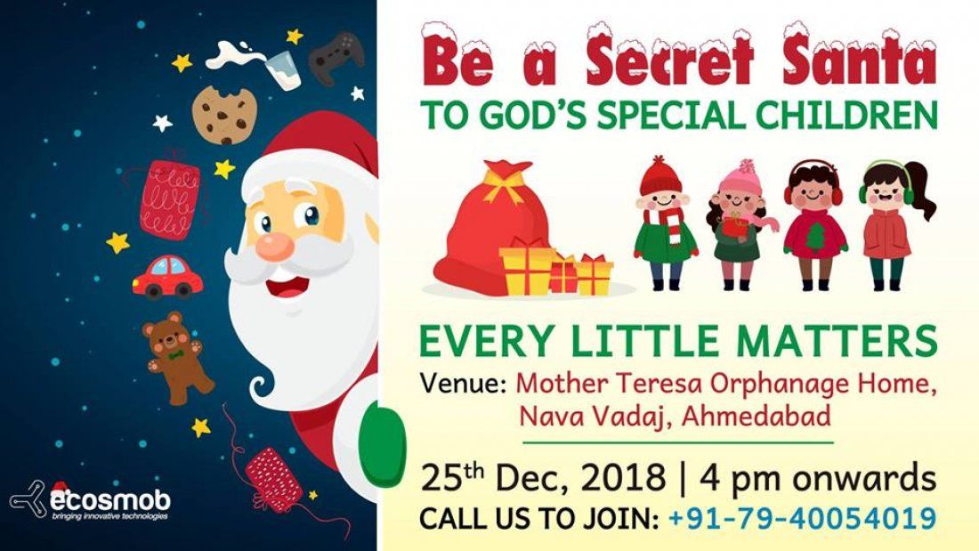 Secret Santa at Orphanage Home - Christmas Celebration, Ahmedabad, Gujarat, India