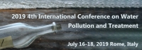 2019 4th International Conference on Water Pollution and Treatment (ICWPT 2019)
