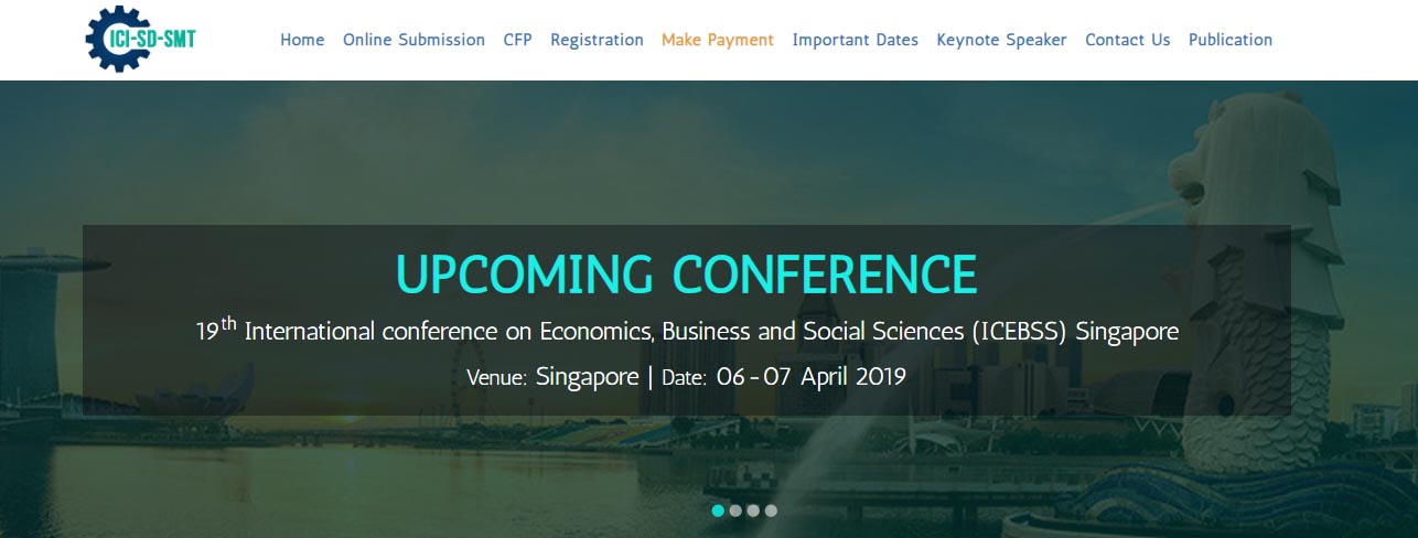 19th International conference on Economics, Business and Social Sciences (ICEBSS), Singapore