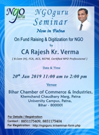 Seminar on NGO digitization and fund raising for NGO
