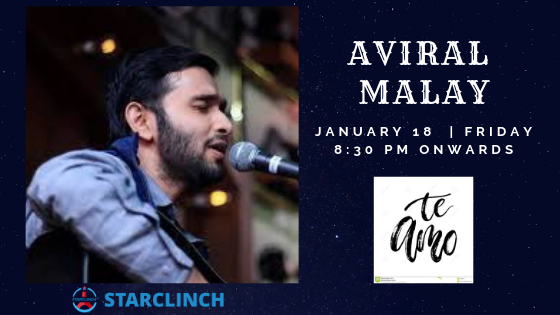 Aviral Malay- Performing Live at 'TE AMO' ANSAL PLAZA, South Delhi, Delhi, India