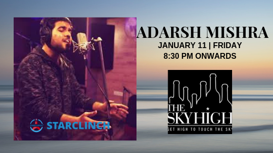 Adarsh Mishra - Performing LIVE at 'The Sky High' Ansal Plaza, South Delhi, Delhi, India