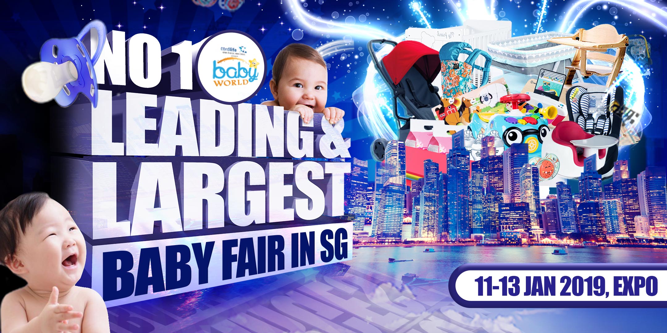 Baby Fair 2019 – Baby World Fair 11 to 13 Jan 2019 at Singapore Expo, Changi, South East, Singapore