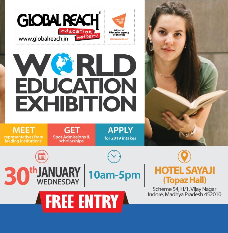 World Education Exhibition 30 Jan 2019, Indore, Madhya Pradesh, India