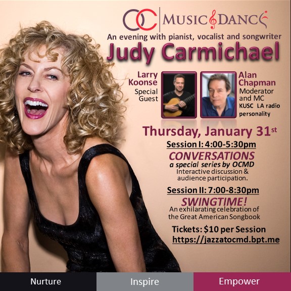 An Evening With Judy Carmichael, Orange, California, United States