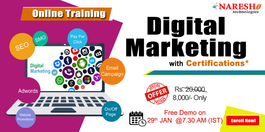 Digital Marketing Online Training | Digital Marketing Certification Course - Naresh IT, Washington, Georgia, United States
