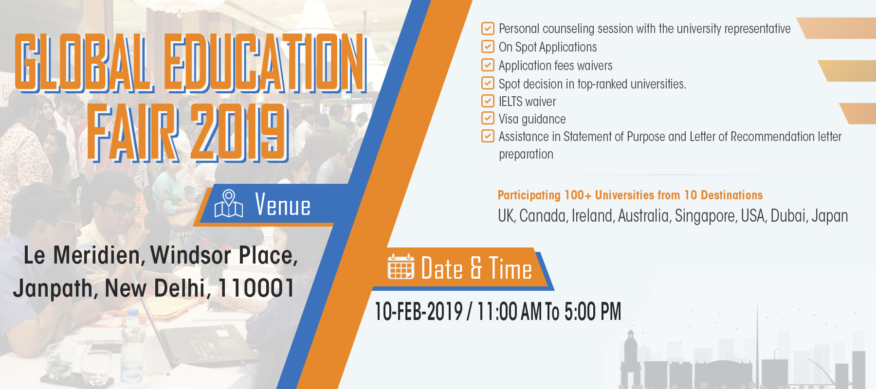 Global Education Fair 2019, New Delhi, Delhi, India