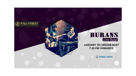 BURANS - Performing LIVE at 'Cafe Wall Street C.P., Central Delhi, Delhi, India