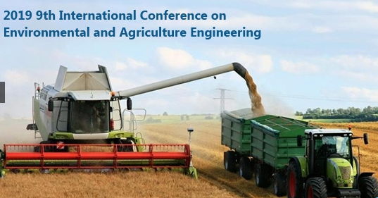2019 9th International Conference on Environmental and Agriculture Engineering (ICEAE 2019), Jeju Island, Jeju, South korea