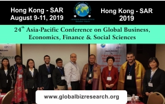 24th Asia-Pacific Conference on Global Business, Economics, Finance & Social Sciences, Hong Kong, Hong Kong