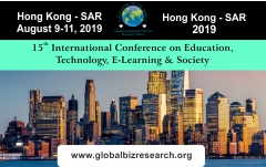 15th International Conference on Education, Technology, E-Learning & Society, Hong Kong, Hong Kong