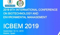 2019 9th International Conference on Biotechnology and Environmental Management (ICBEM 2019)