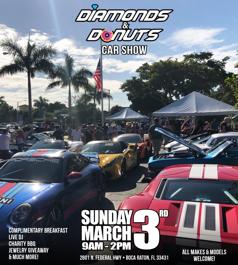 Diamonds & Donuts Car Show March 3rd, Palm Beach, Florida, United States