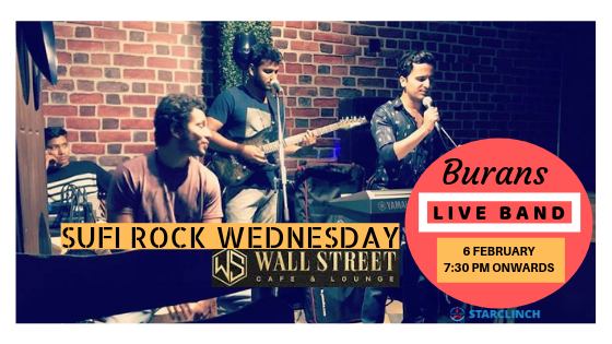 BURANS - Performing LIVE at 'Cafe Wall Street C.P., Central Delhi, Delhi, India