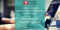 IT Job-Oriented QA Automation BA/ISTQB/Database Training Program
