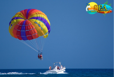 Parasailing  in Goa, North Goa, Goa, India