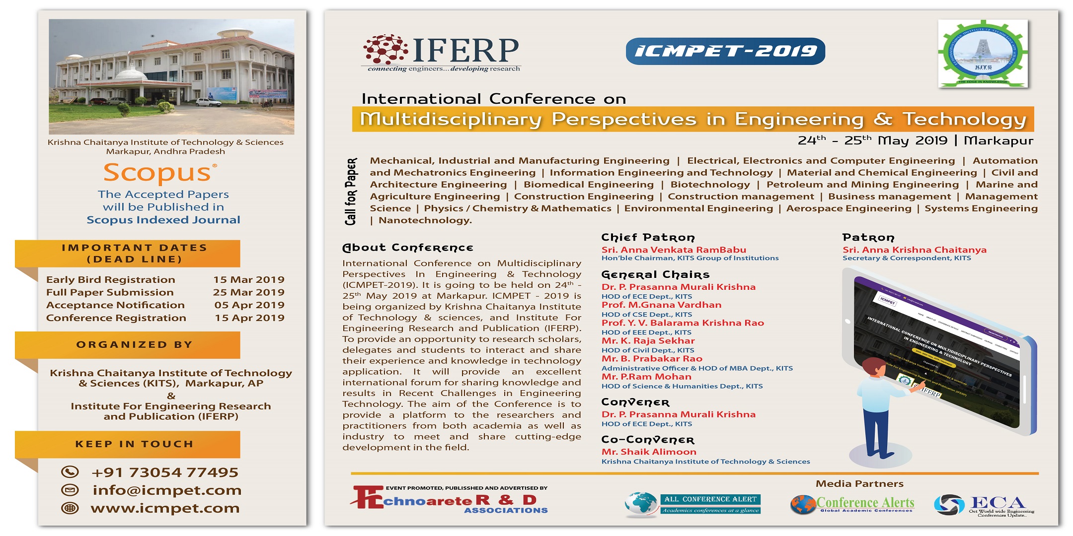 International Conference on “Multidisciplinary Perspectives in Engineering & Technology”, Prakasam, Andhra Pradesh, India