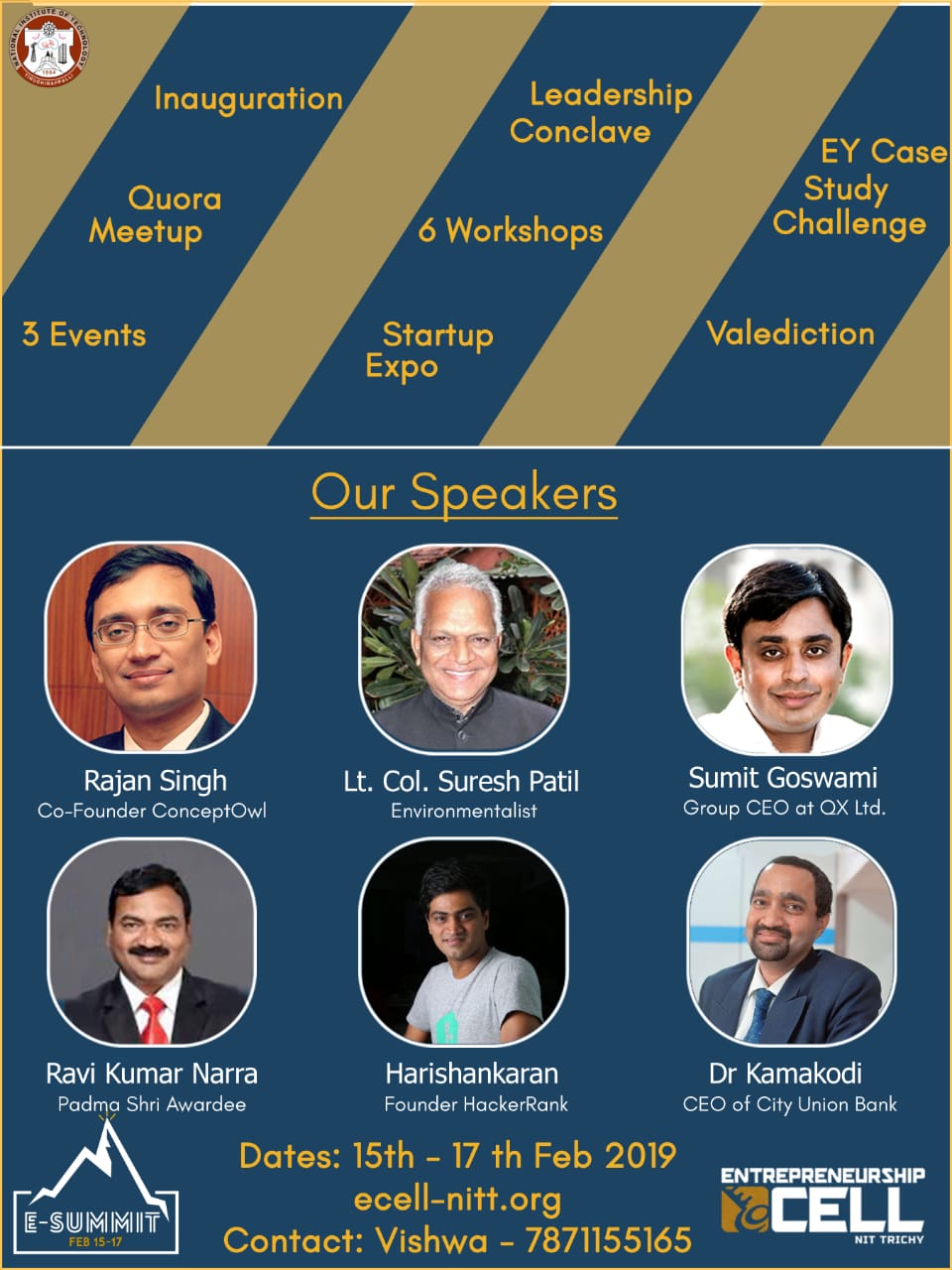 Entrepreneurship Summit, Tiruchirappalli, Tamil Nadu, India