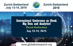International Conference on Cloud, Big Data and Analytics, Zurich, Zürich, Switzerland