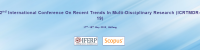 2nd International Conference On Recent Trends In Multi-Disciplinary Research (ICRTMDR-19)