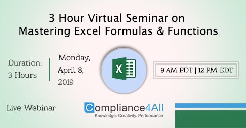 Best Mastering Excel Formulas and Functions 2019, Fremont, California, United States