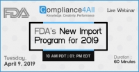 FDA's New Import Program for 2019