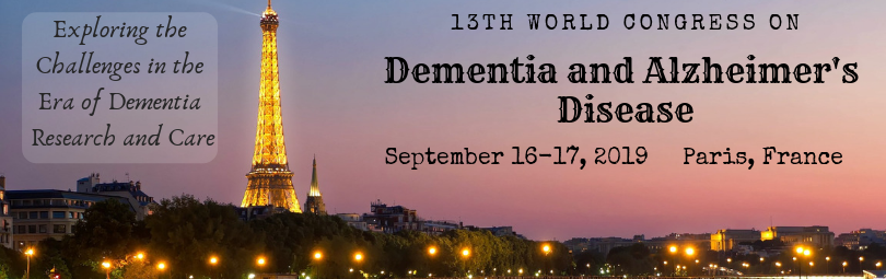 13th World Congress on Dementia and Alzheimer's Disease, Paris, France