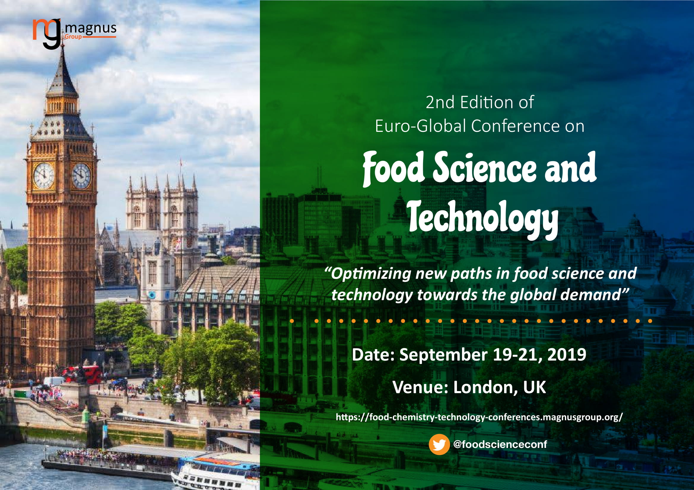 2nd Edition of Euro-Global Conference on Food Science and Technology, Park Inn by Radisson Hotel,Bath Road, Heathrow,,London,United Kingdom
