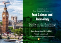 2nd Edition of Euro-Global Conference on Food Science and Technology