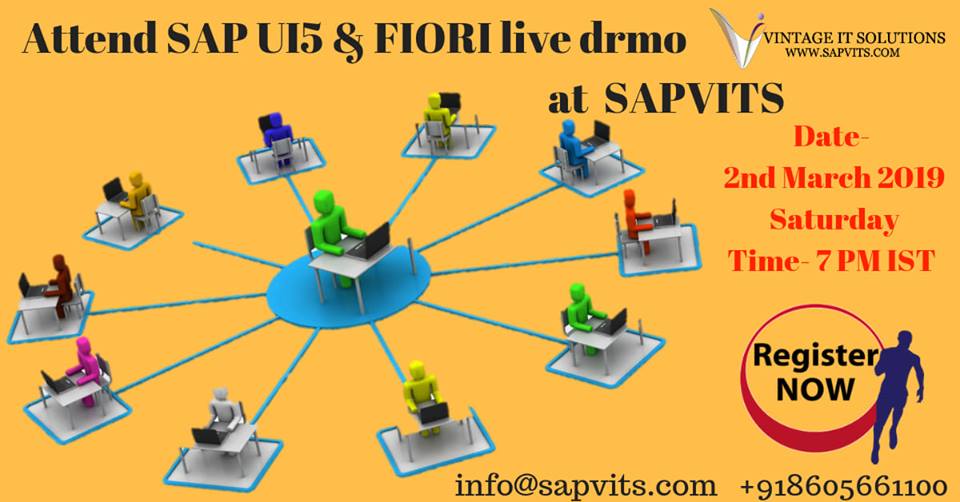 SAP UI5 & fiori Online Training, Hyderabad, Andhra Pradesh, India