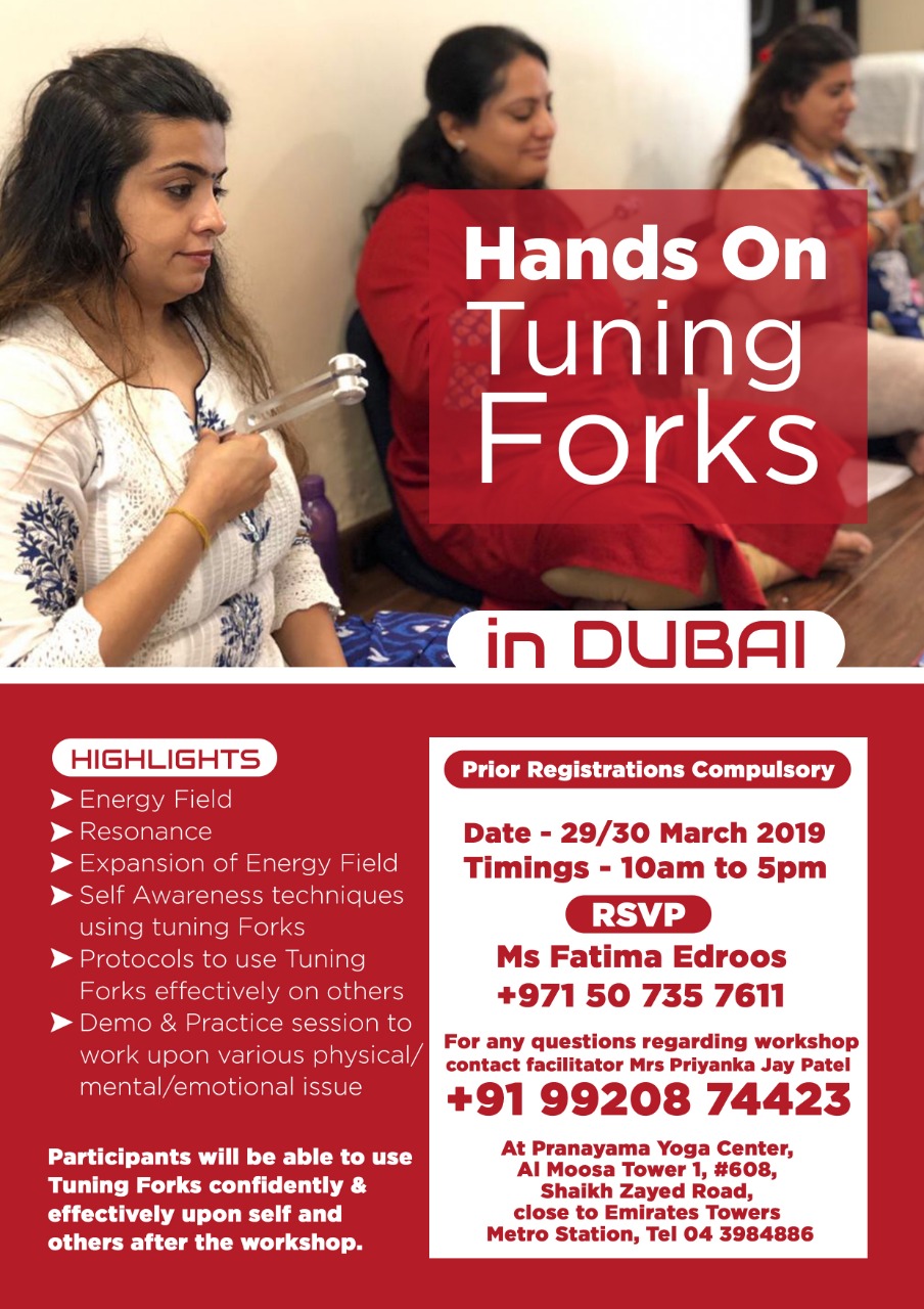 Hands on Tuning Fork in Dubai by Best Sound Healing Therapist, Al Moosa Tower 1 - # 608 - Sheikh Zayed Rd, Dubai, United Arab Emirates