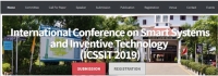Scopuc-Indexed IEEE  International Conference on Smart Systems and Inventive Technology 2019