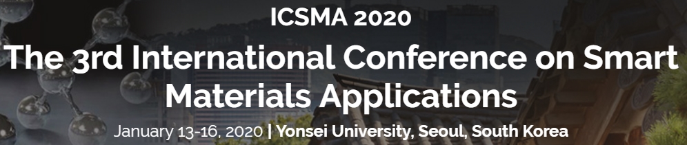 2020 The 3rd International Conference on Smart Materials Applications (ICSMA 2020), Seoul, South korea