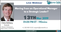 Moving from an Operational Manager to a Strategic Leader?