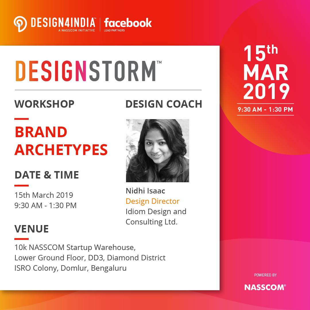 NASSCOM Design4India - Brand Archetypes Workshop, Bangalore, Karnataka, India