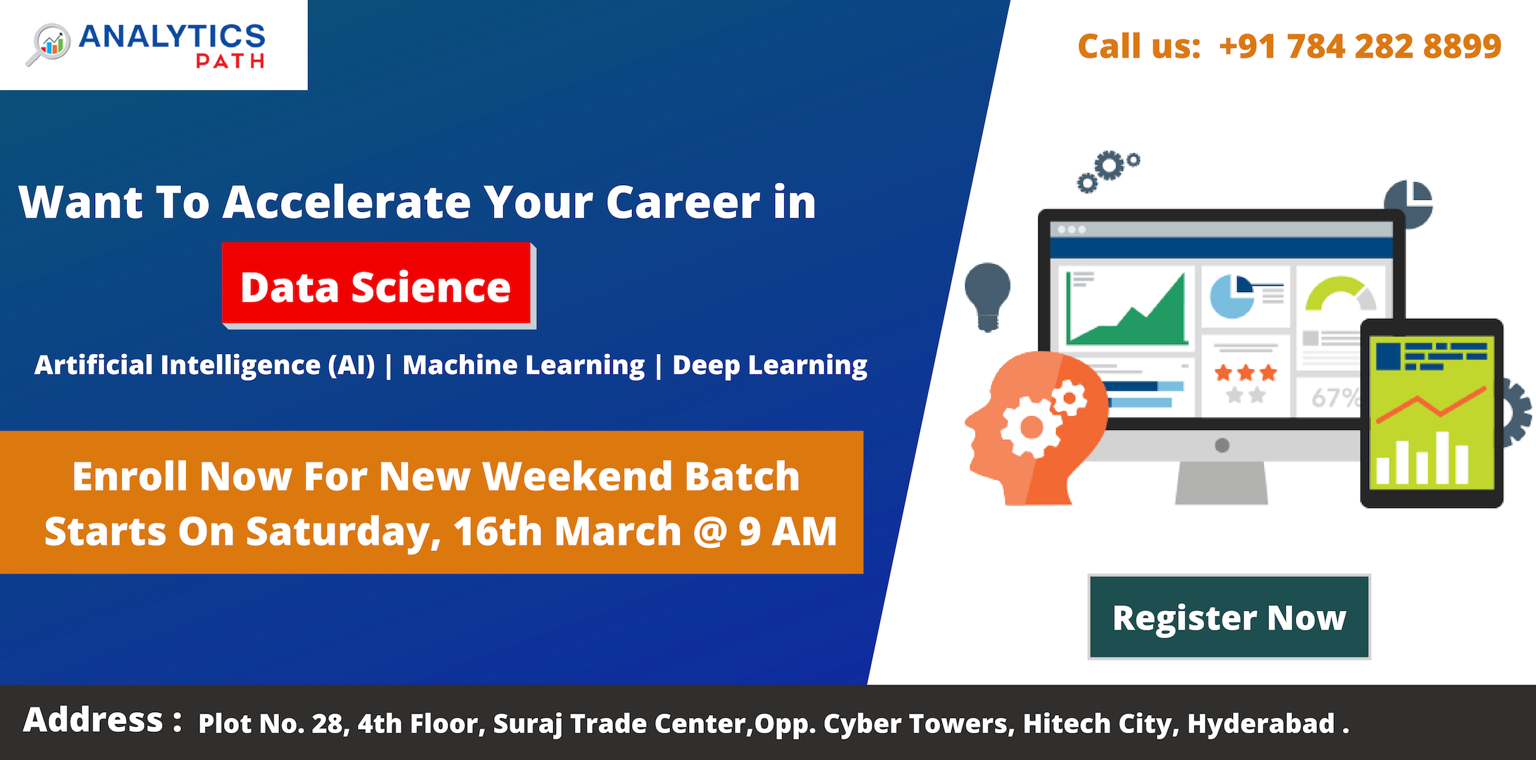 Enroll For Free Workshop Session On Data Science Training-Attended By Experts In Analytics Path Scheduled On 16th March, 9 AM, In Hyderabad, Hyderabad, Telangana, India