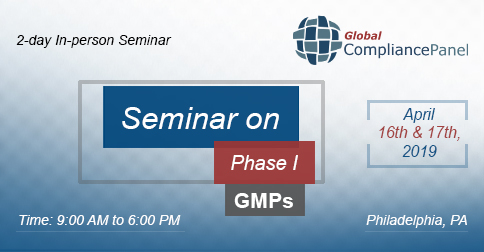 Seminar on Phase I GMPs, Philadelphia, Pennsylvania, United States